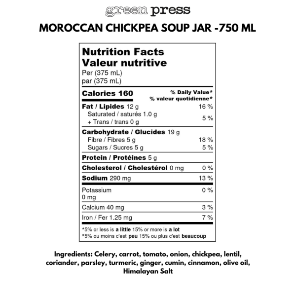 Moroccan Chickpea Soup - 750 mL - Image 2