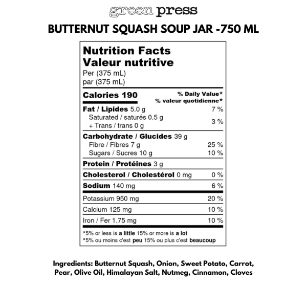 Butternut Squash Soup - 750 mL - Image 2