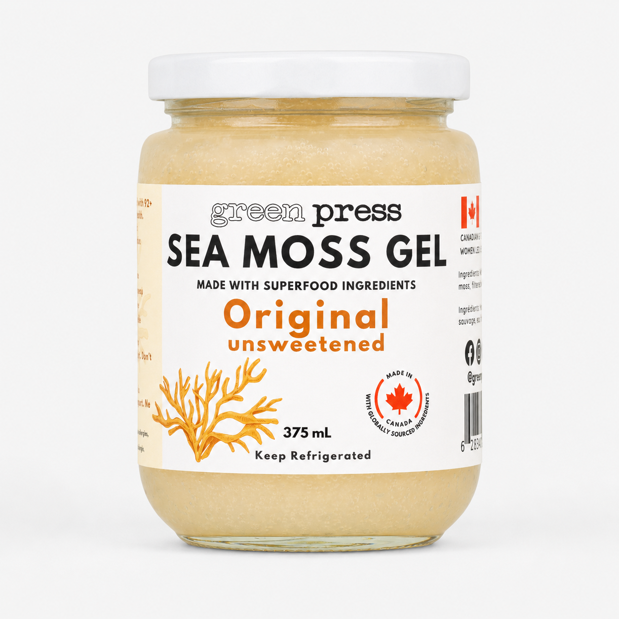 Sea Moss Gel Original (Unsweetened) - 375 mL
