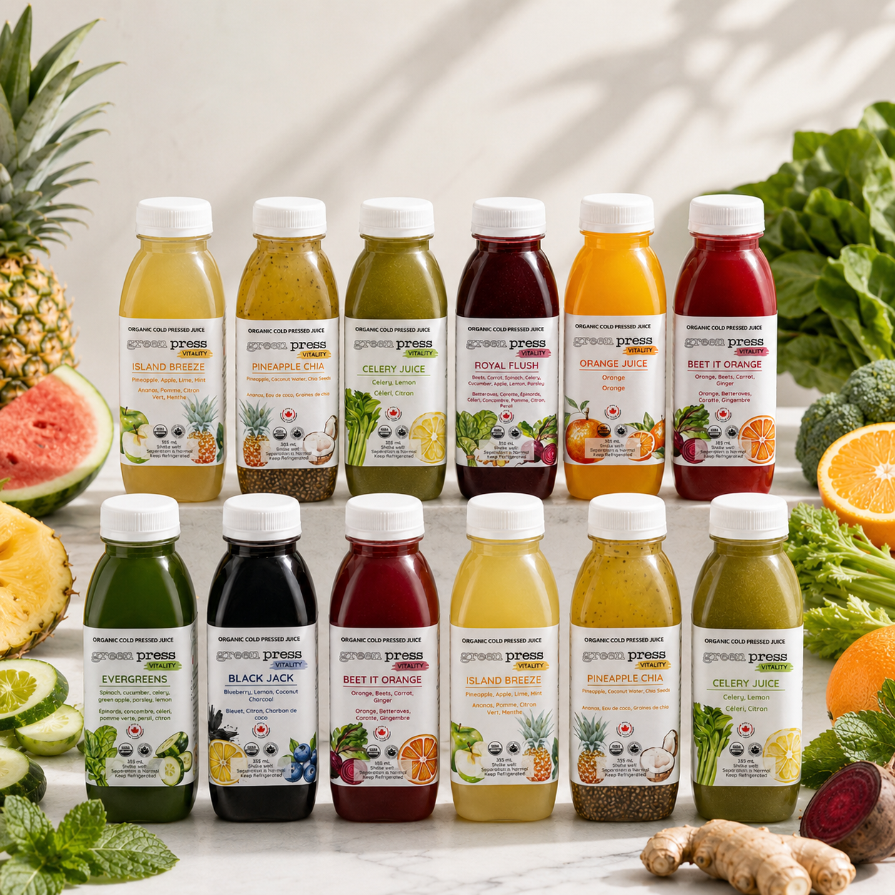 Pick 12: Vitality Cold Pressed Juice