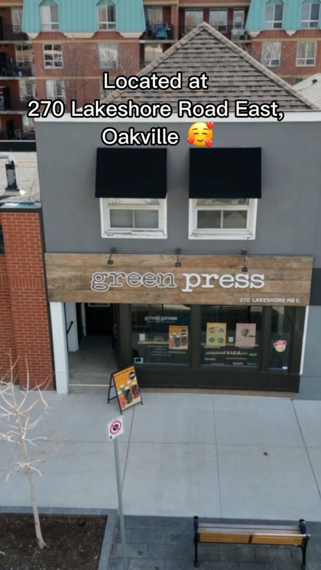 Have you been to our Oakville location? Come visit us at 270 Lakeshore Road East in Downtown Oakville.  Your one stop shop for all things delicious & healthy! Organic Salads, energizing power bowls, smoothies, acai bowls, and the best cold pressed juice in town!

#coldpressedjuice #juicedetox #greenjuice #juicebar #smoothiebar #downtownoakville #portcredit #portcreditbia #yongebloor #toronto #organicjuice #coldpressed
