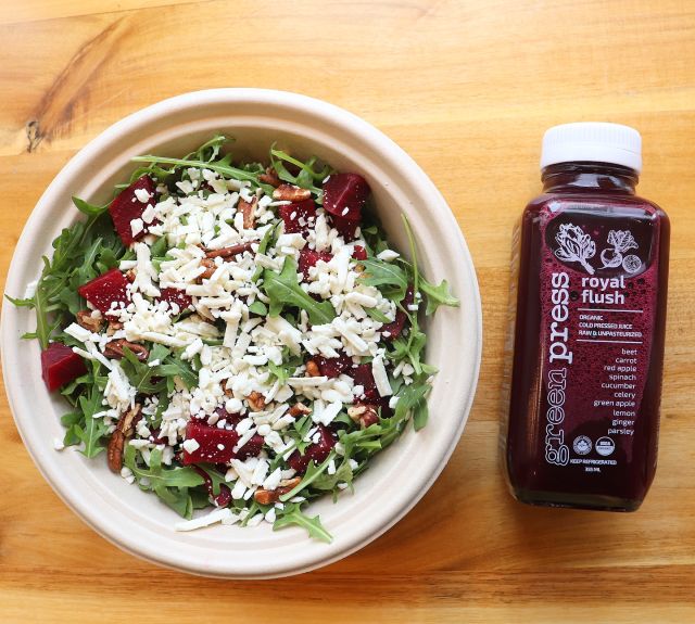Your perfect lunch companion is here!  Introducing our new Organic Salads, now available ONLINE for delivery in the GTA!  We’re so excited for you to try these out, so we’re giving you 20% off all month long!  Use promo code SALADS20 at checkout, no order minimum required. 

Choose from:
Arugula + Beet Quinoa Salad (shown in pic)
Quinoa Tabooleh
Kale Superfoods 

We’re sure you’re going to love them! 💕

#organicsalads #juicebar #downtownoakville #portcreditbia #portcredit #oakville #juice #organicjuice #healthyeats #saladbowl #powerbowls #toronto #yorkville