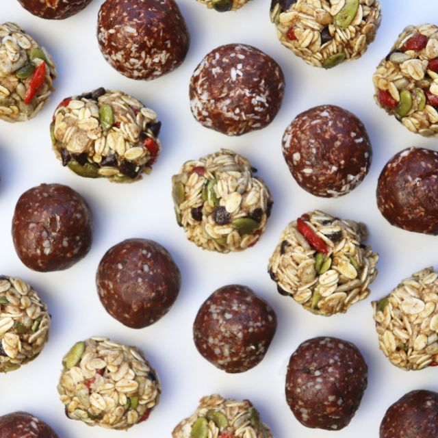 Introducing our delicious new Energy Bites!  The perfect guilt free snack with simple, real and organic ingredients.  Available online and in-stores. 

Our flavours are:
Chocolate Hazelnut 
Coconut Walnut 
Almond Coconut
Chocolate Goji 
Hemp Almond 

#energybites #energyballs #proteinballs #organicsnacks #healthysnacking #snacksonthego #juicebar #oakville #toronto #mississauga #downtownoakville #portcreditbia #blooryorkville