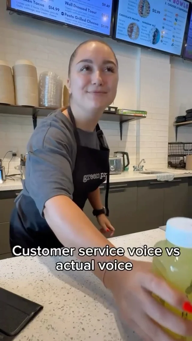 Does anyone else have a different customer service voice ? 🤣